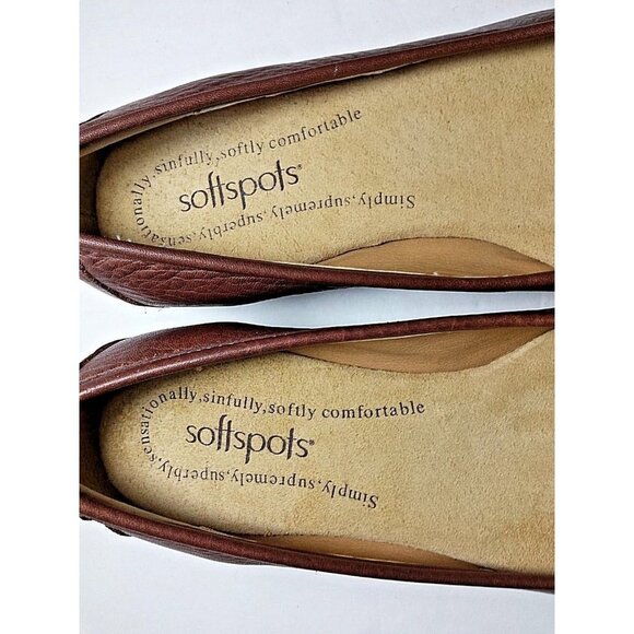 Softspots Promenade slip on loafers brown size 7 M - Picture 8 of 8